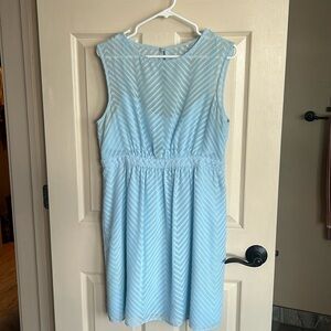 J Crew Baby Blue Lace dress worn once for wedding rehearsal